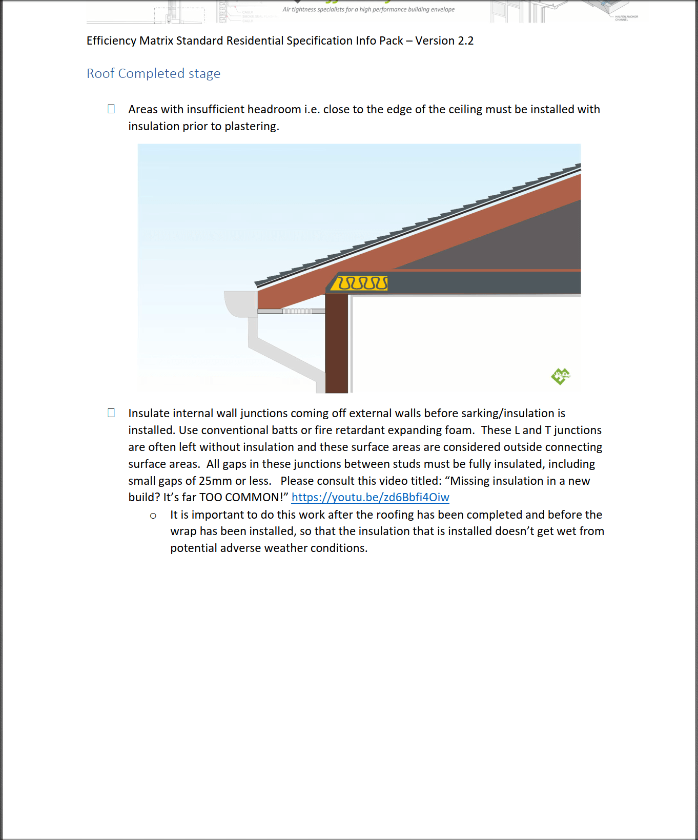EM Standard Residential Specification Infopack (pdf) - Tight House