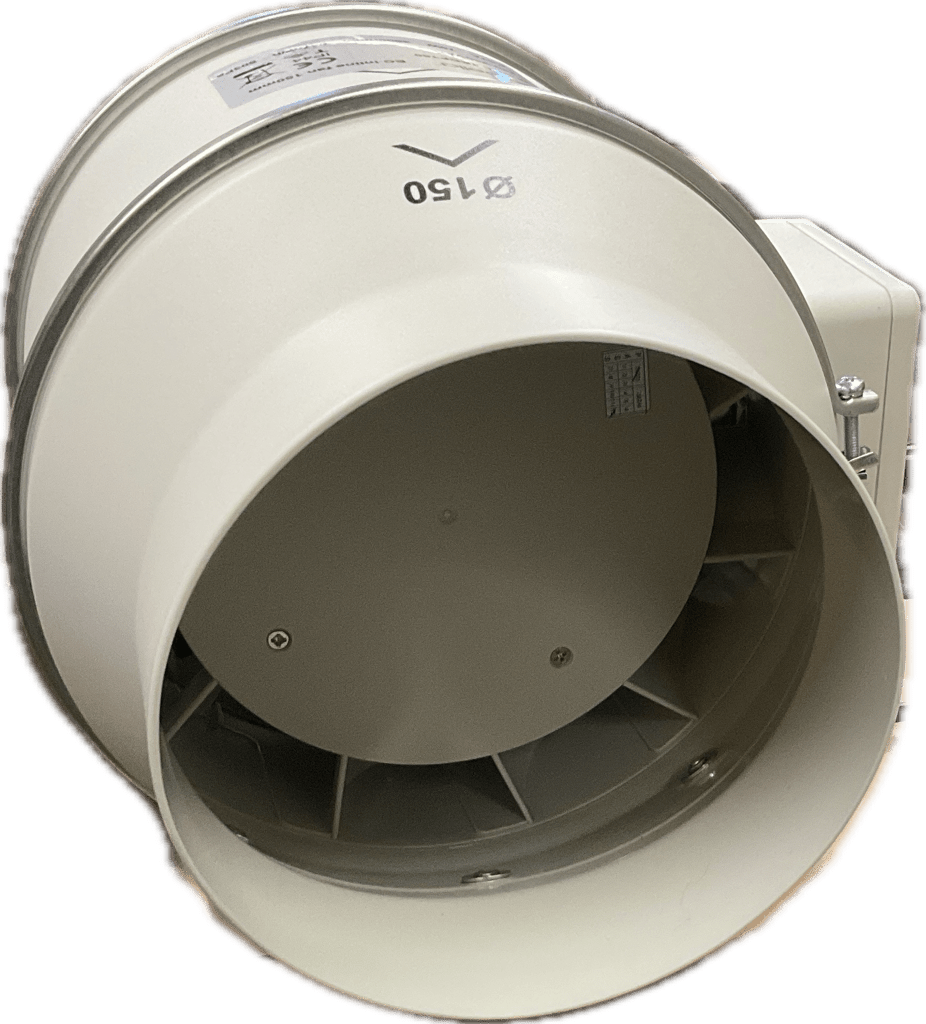 EC In-line Mixed Flow Exhaust Fan 150mm - 647m3/h - Tight House