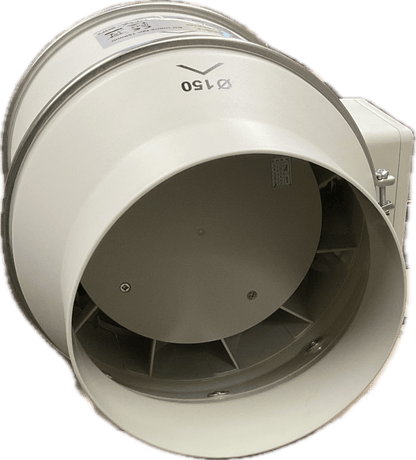 EC In-line Mixed Flow Exhaust Fan 150mm - 647m3/h - Tight House
