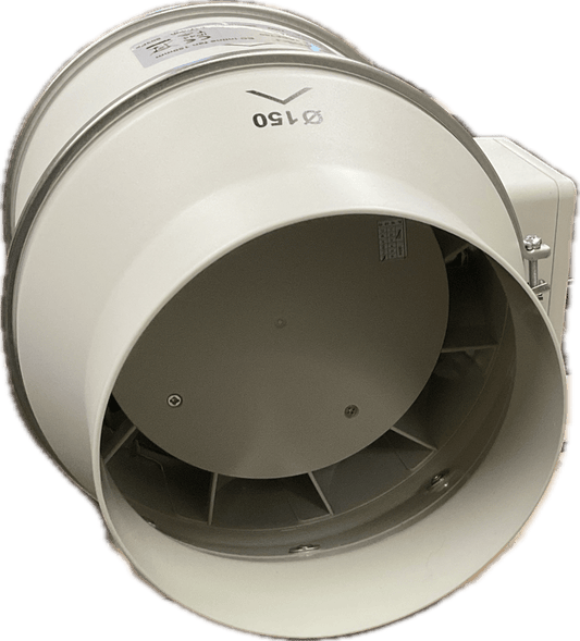 EC In-line Mixed Flow Exhaust Fan 150mm - 647m3/h - Tight House