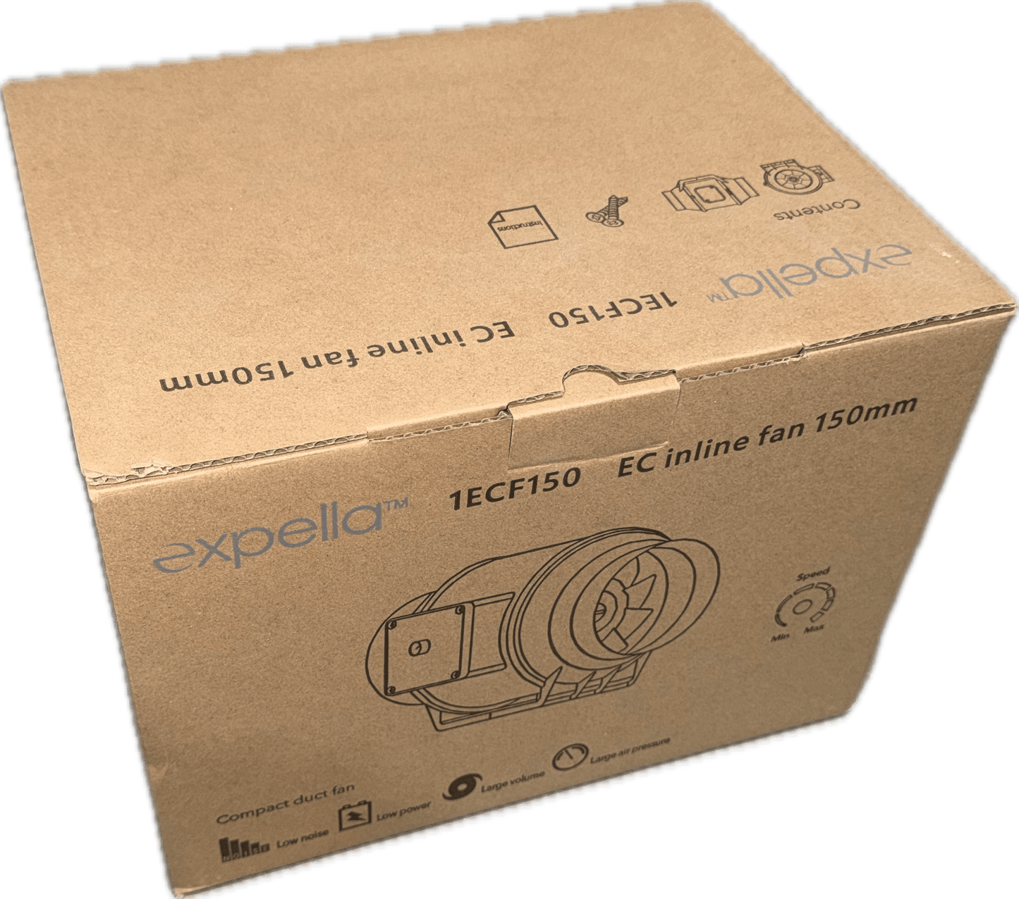 EC In-line Mixed Flow Exhaust Fan 150mm - 647m3/h - Tight House