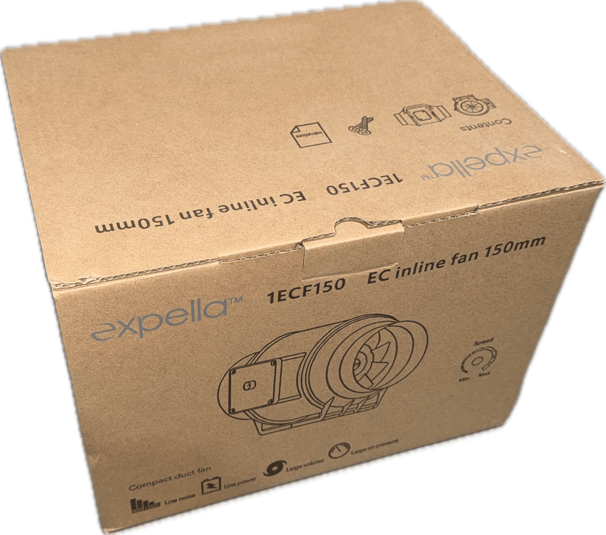 EC In-line Mixed Flow Exhaust Fan 150mm - 647m3/h - Tight House