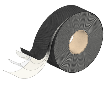 ProctorWrap High Tack Tape 60mm (25 metres) Roll (Black) - Tight House