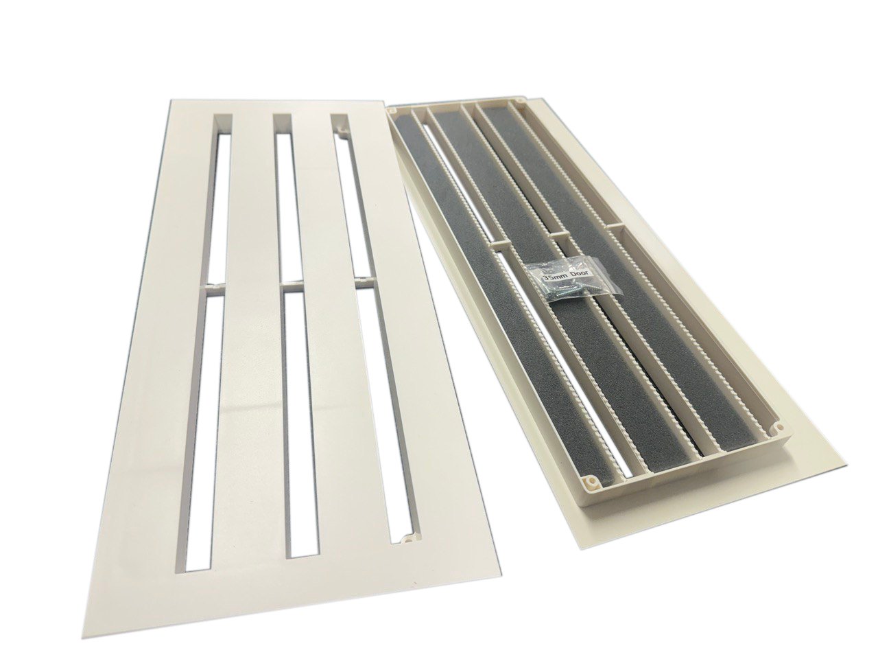 qVENT Door Vent - White - Improve bathroom ventilation or ducted heating return path connectivity - Tight House