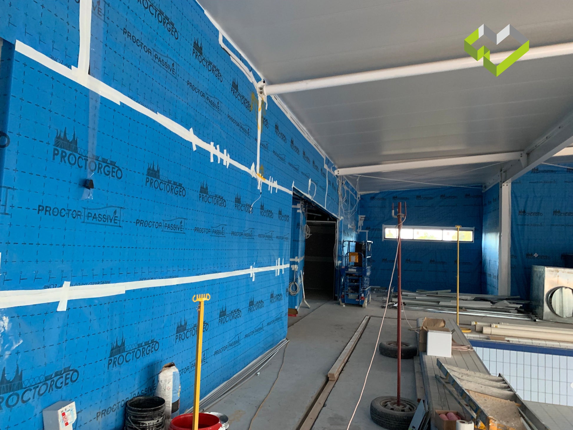 ProctorGeo Vap120 GEOVAP Internal Building Membrane - Commercial Grade Tight House ProctorGeo Vap120 GEOVAP Internal Building Membrane - Commercial Grade Tight House